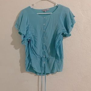 Calypso St. Barth turquoise blouse